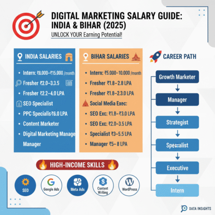 Digital Marketing Salary in India & Bihar: Real Numbers, Skills & Career Path